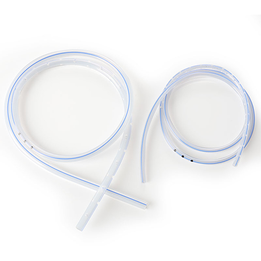 Tube de drainage perforé plat en silicone